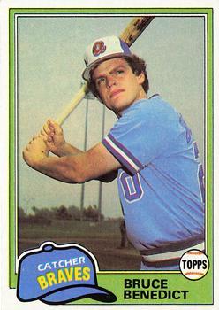 #108 Bruce Benedict - Atlanta Braves - 1981 Topps Baseball