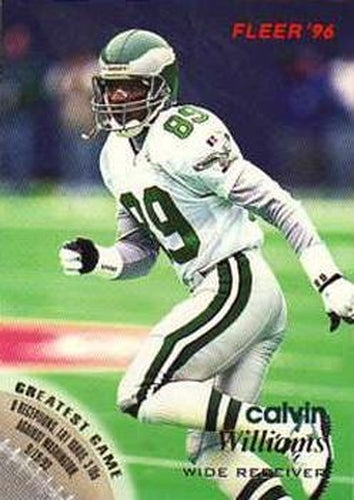 #108 Calvin Williams - Philadelphia Eagles - 1996 Fleer Football