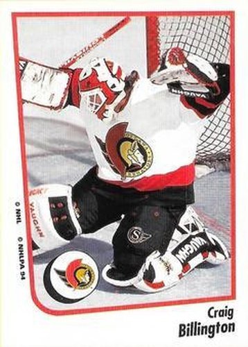 #108 Craig Billington - Ottawa Senators - 1994-95 Panini Hockey Stickers