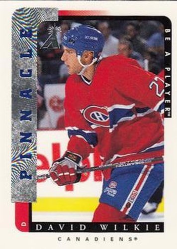 #108 David Wilkie - Montreal Canadiens - 1996-97 Pinnacle Be a Player Hockey