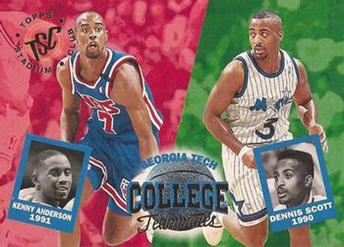 #108 Dennis Scott / Kenny Anderson - Orlando Magic / New Jersey Nets - 1994-95 Stadium Club Basketball