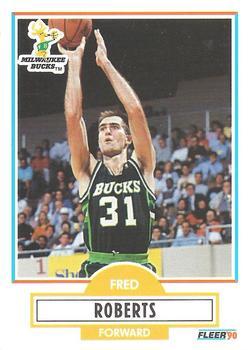 #108 Fred Roberts - Milwaukee Bucks - 1990-91 Fleer Basketball
