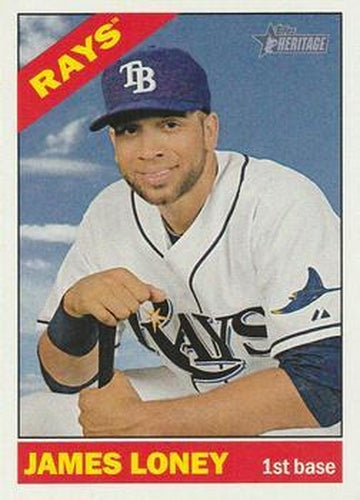 #108 James Loney - Tampa Bay Rays - 2015 Topps Heritage Baseball