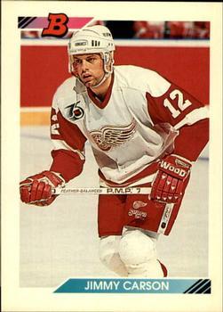 #108 Jimmy Carson - Detroit Red Wings - 1992-93 Bowman Hockey