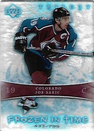 #108 Joe Sakic - Colorado Avalanche - 2007-08 Upper Deck Trilogy Hockey