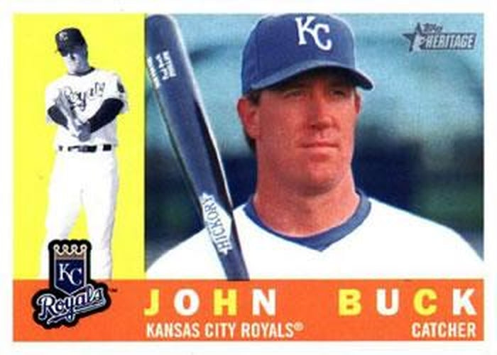 #108 John Buck - Kansas City Royals - 2009 Topps Heritage Baseball