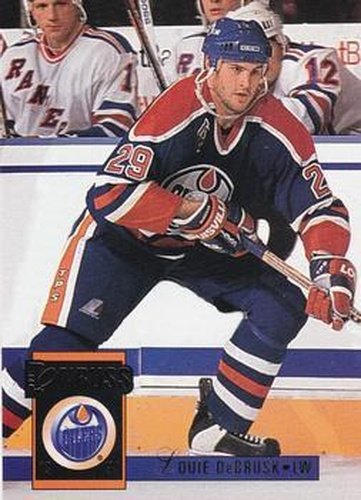 #108 Louie DeBrusk - Edmonton Oilers - 1993-94 Donruss Hockey