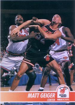 #108 Matt Geiger - Miami Heat - 1994-95 Hoops Basketball