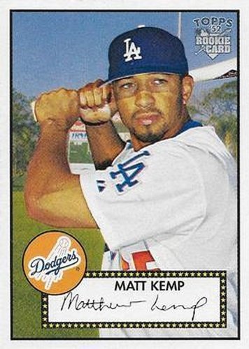 #108 Matt Kemp - Los Angeles Dodgers - 2006 Topps 1952 Edition Baseball