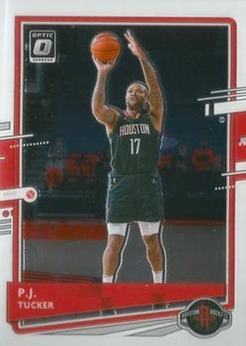 #108 P.J. Tucker - Houston Rockets - 2020-21 Donruss Optic Basketball