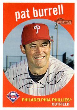 #108 Pat Burrell - Philadelphia Phillies - 2008 Topps Heritage Baseball