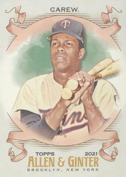 #108 Rod Carew - Minnesota Twins - 2021 Topps Allen & Ginter Baseball
