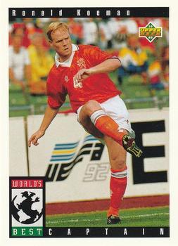 #108 Ronald Koeman - Netherlands - 1993 Upper Deck World Cup Preview English/Spanish Soccer