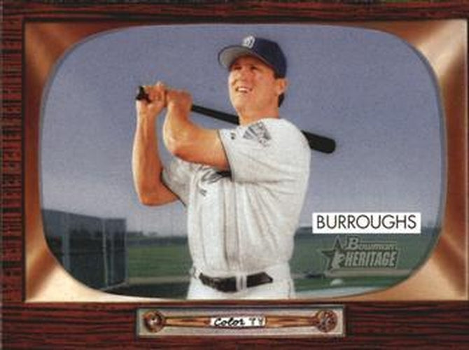 #108 Sean Burroughs - San Diego Padres - 2004 Bowman Heritage Baseball