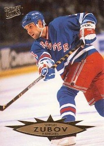 #108 Sergei Zubov - New York Rangers - 1995-96 Ultra Hockey