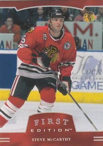#108 Steve McCarthy - Chicago Blackhawks - 2002-03 Be a Player First Edition Hockey