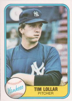 #108 Tim Lollar - New York Yankees - 1981 Fleer Baseball
