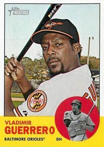 #108 Vladimir Guerrero - Baltimore Orioles - 2012 Topps Heritage Baseball