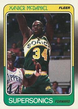 #108 Xavier McDaniel - Seattle SuperSonics - 1988-89 Fleer Basketball