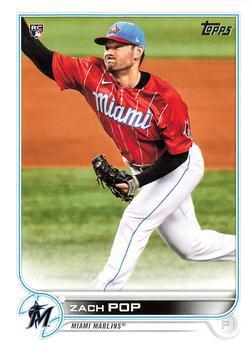 #108 Zach Pop - Miami Marlins - 2022 Topps Baseball