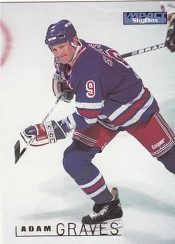 #108 Adam Graves - New York Rangers - 1995-96 SkyBox Impact Hockey