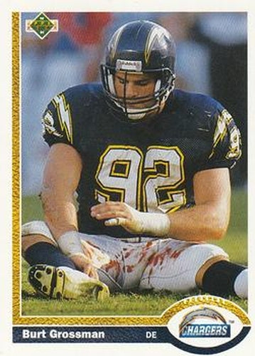 #108 Burt Grossman - San Diego Chargers - 1991 Upper Deck Football