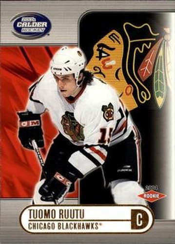 #108 Tuomo Ruutu - Chicago Blackhawks - 2003-04 Pacific Calder Hockey