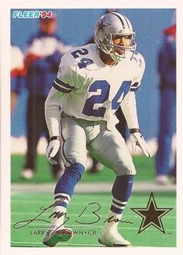 #108 Larry Brown - Dallas Cowboys - 1994 Fleer Football