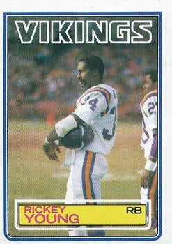 #108 Rickey Young - Minnesota Vikings - 1983 Topps Football