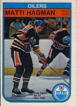 #108 Matti Hagman - Edmonton Oilers - 1982-83 O-Pee-Chee Hockey