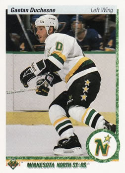 #108 Gaetan Duchesne - Minnesota North Stars - 1990-91 Upper Deck Hockey