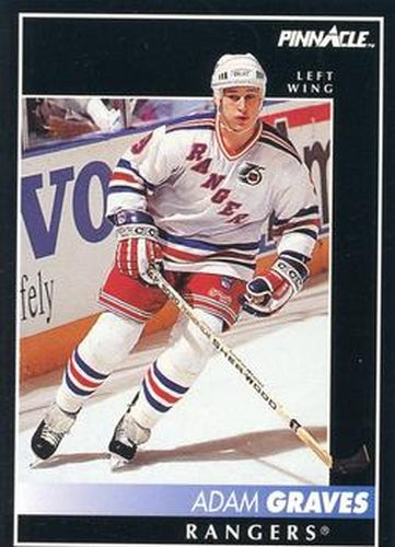#108 Adam Graves - New York Rangers - 1992-93 Pinnacle Canadian Hockey