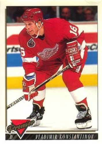#108 Vladimir Konstantinov - Detroit Red Wings - 1993-94 O-Pee-Chee Premier Hockey