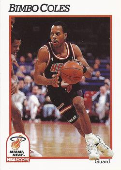 #108 Bimbo Coles - Miami Heat - 1991-92 Hoops Basketball