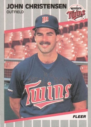 #108 John Christensen - Minnesota Twins - 1989 Fleer Baseball
