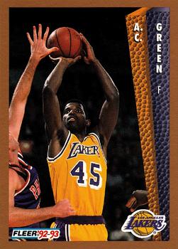 #108 A.C. Green - Los Angeles Lakers - 1992-93 Fleer Basketball