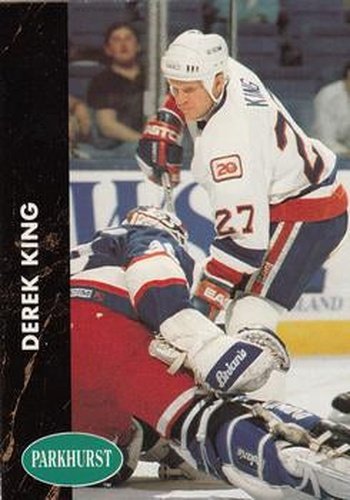 #108 Derek King - New York Islanders - 1991-92 Parkhurst Hockey