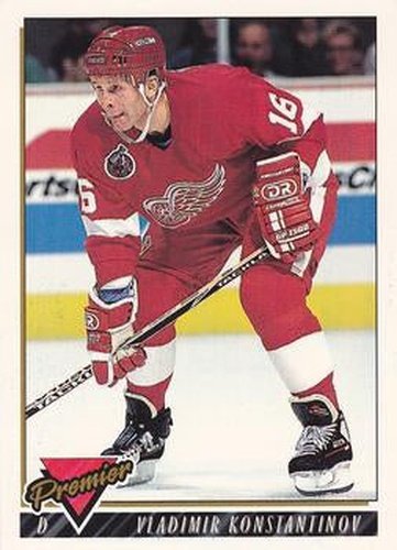 #108 Vladimir Konstantinov - Detroit Red Wings - 1993-94 Topps Premier Hockey