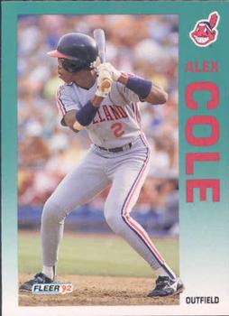 #108 Alex Cole - Cleveland Indians - 1992 Fleer Baseball
