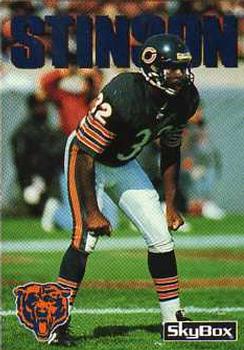 #108 Lemuel Stinson - Chicago Bears - 1992 SkyBox Impact Football