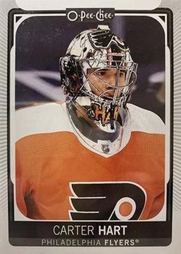 #108b Carter Hart - Head Shot - Philadelphia Flyers - 2021-22 O-Pee-Chee Hockey