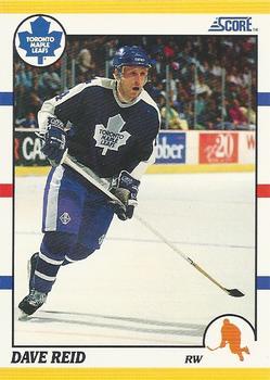 #109T Dave Reid - Toronto Maple Leafs - 1990-91 Score Rookie and Traded Hockey