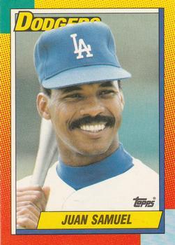 #109T Juan Samuel - Los Angeles Dodgers - 1990 Topps Traded Baseball