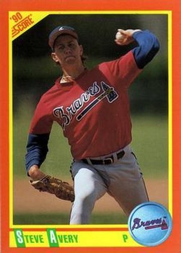 #109T Steve Avery - Atlanta Braves - 1990 Score Rookie & Traded Baseball