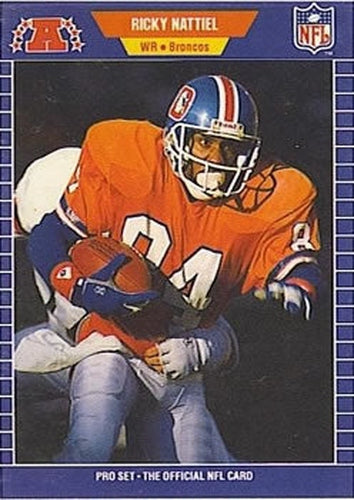 #109 Ricky Nattiel - Denver Broncos - 1989 Pro Set Football
