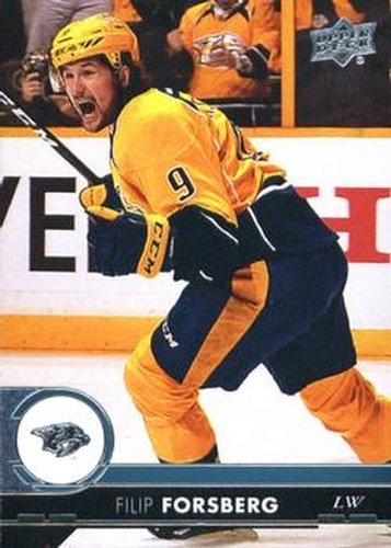 #109 Filip Forsberg - Nashville Predators - 2017-18 Upper Deck Hockey
