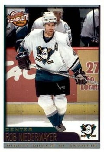 #109 Rob Niedermayer - Anaheim Mighty Ducks - 2003-04 Pacific Complete Hockey