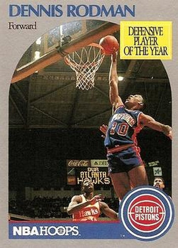 #109 Dennis Rodman - Detroit Pistons - 1990-91 Hoops Basketball