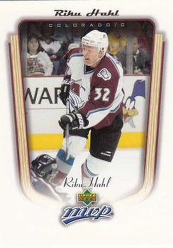 #109 Riku Hahl - Colorado Avalanche - 2005-06 Upper Deck MVP Hockey