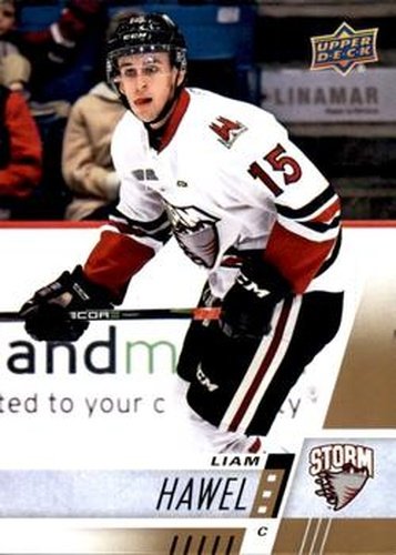 #109 Liam Hawel - Guelph Storm - 2017-18 Upper Deck CHL Hockey